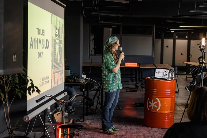 Photo from Tbilisi A11y & UX Day #212